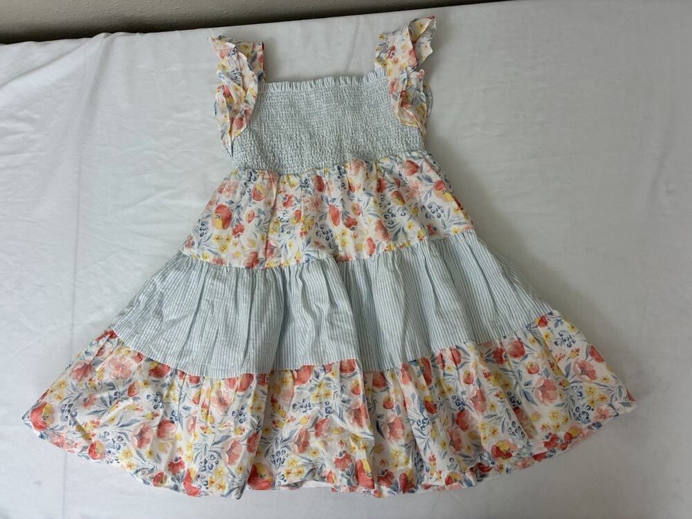 Tommy Bahama Girls 5T Summer Floral SMOCKED Dress Sundress